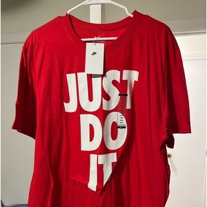 Red Nike tee